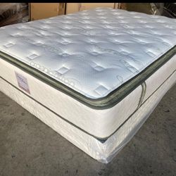 King Size Organic Elite Hybrid Gel Pillow Top Mattress 