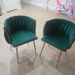 Green Chairs - Set of 2