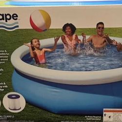 10 foot pool come with pool pump and filter