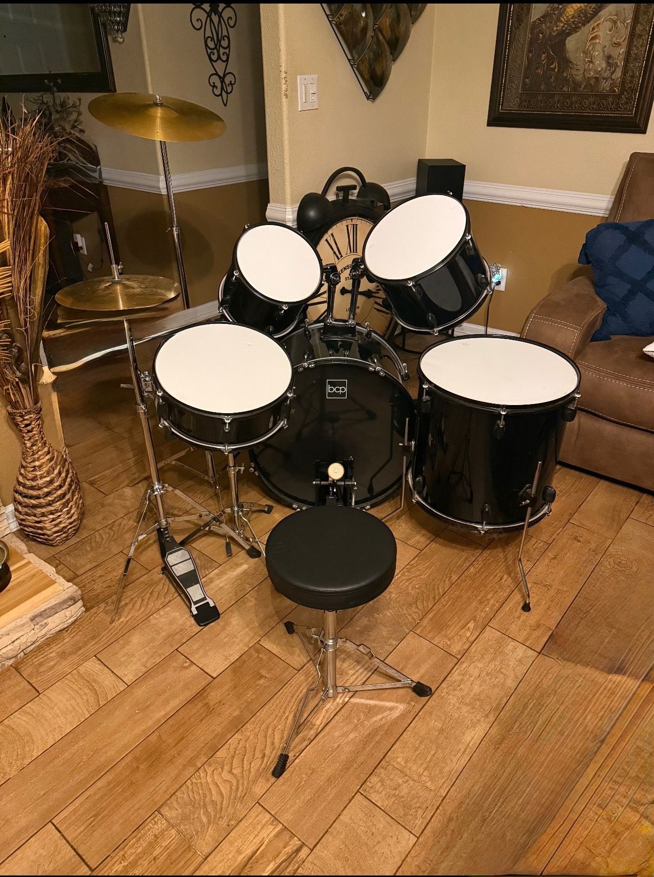 5 Piece Beginner Drum Set