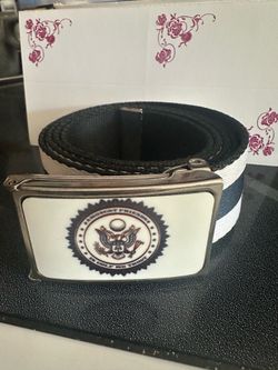 Golf belt  and  buckle, in Golf  We Trust