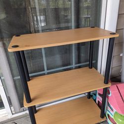 Side Table With 3 Shelves