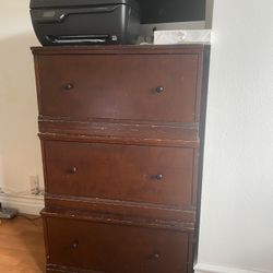 Dresser, 3 Drawers + 3 Cubs