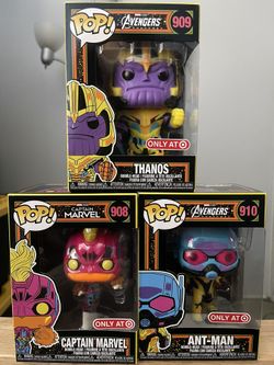 Thanos, Ant-man, Captain Marvel Funko POP!