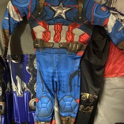 captain america halloween costum for kids 1$ good condition 