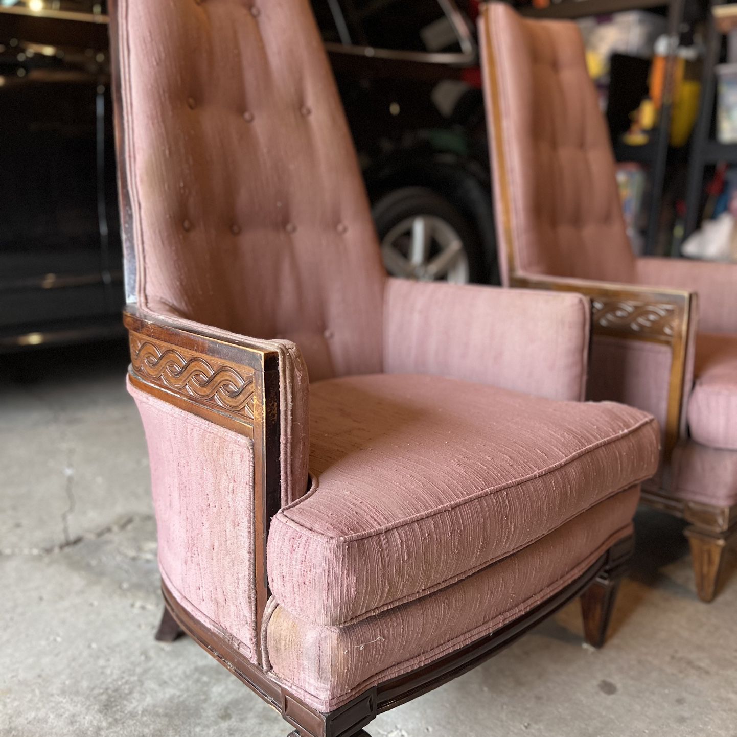 Vintage 1940s Wingback chairs
