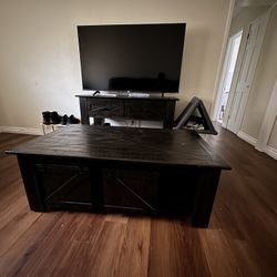Coffee Table+ 2 Sofas + Tv Stand + 6-seat Table 