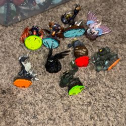 Skylanders figures, including black dragon