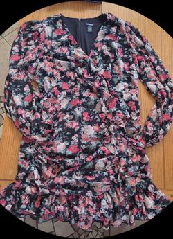Express flower print dress