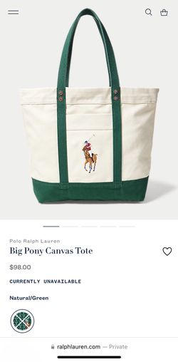 Polo Ralph Lauren Big Pony Canvas Tote