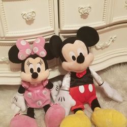 Disney Large Minnie and Mickey New