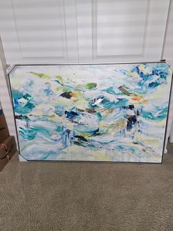 Large Hand Painted Wall Hanging