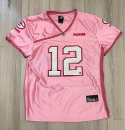 Reebok Green Bay Packers #12 Pink NFL Jersey