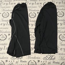 2 Long Sleeve Black Compression Shirts