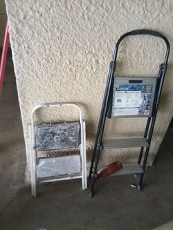 Cosco 3-Step Ladder + Small Folding Step Stool with 6' ladder