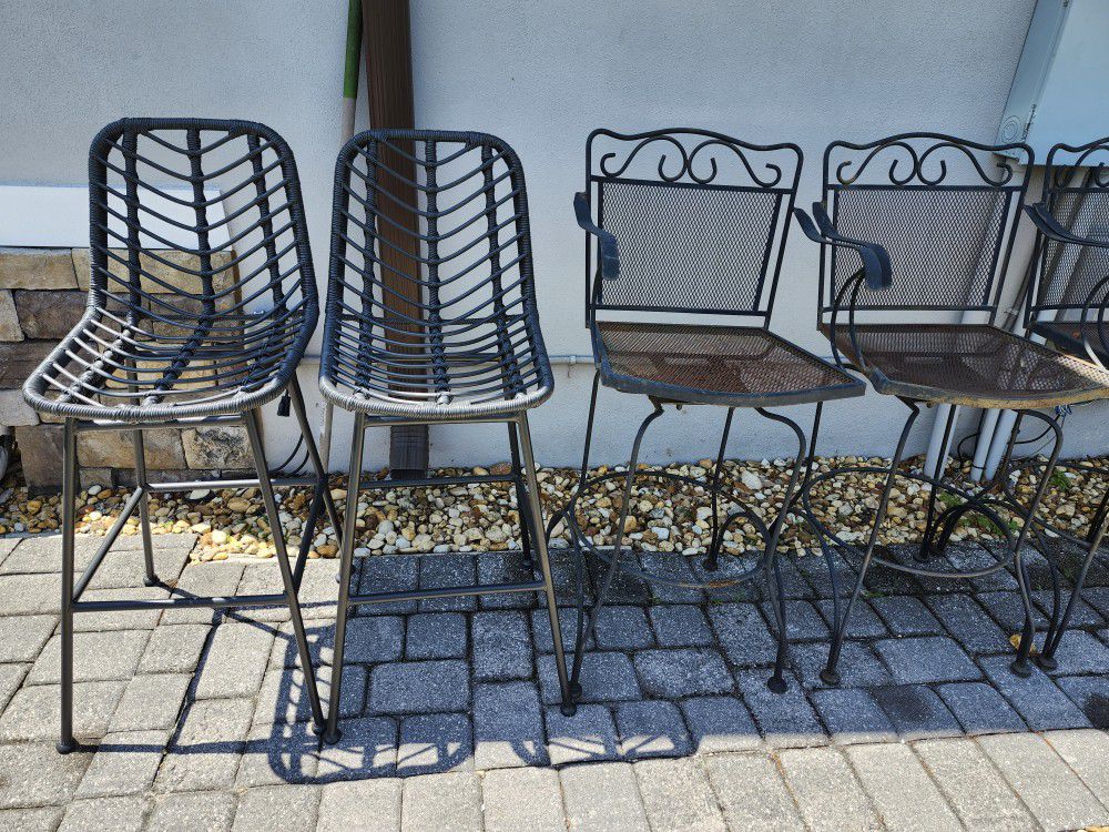 $55 Each Cast Iron Bar Stool Counter Height Stool Outdoor All Weather