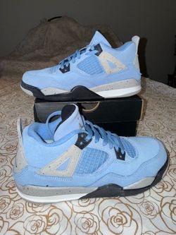 Air Jordan 4 Retro PS University Blue 3Y Kids Youth BQ7669-400 w/ Original Box