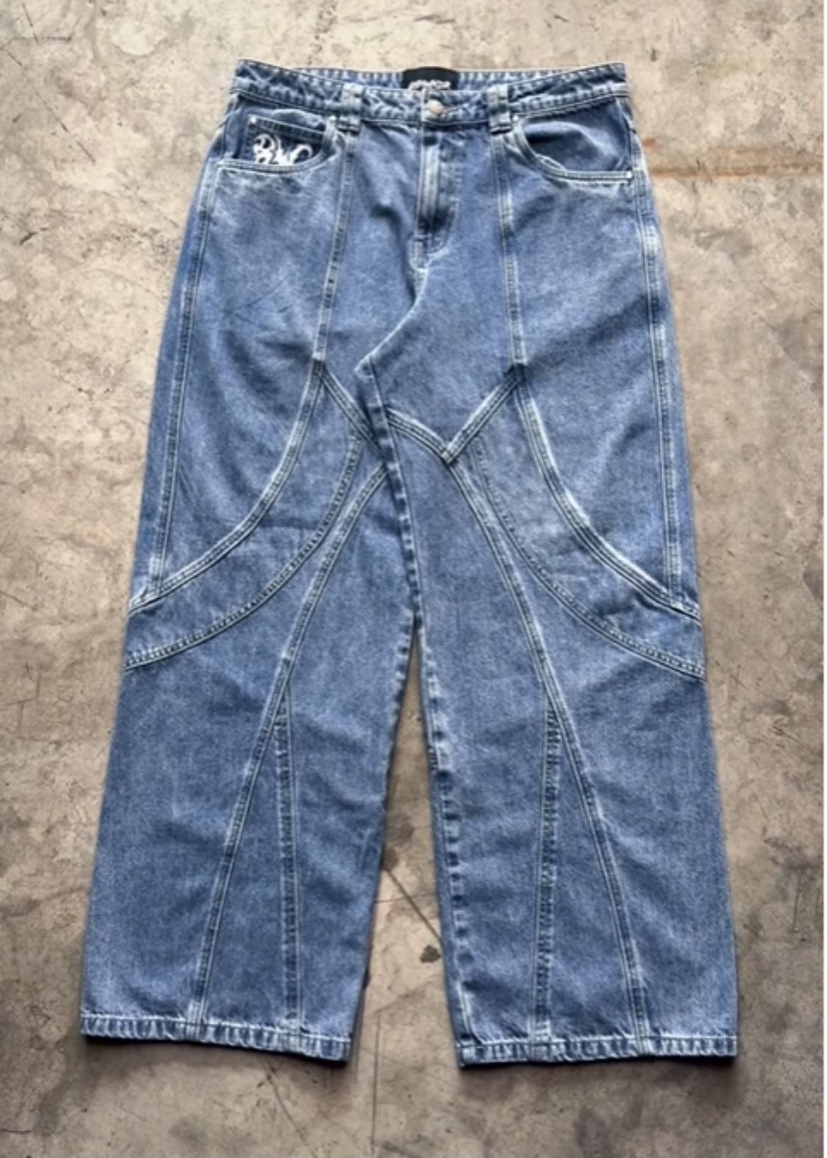 Panel Baggy Jeans