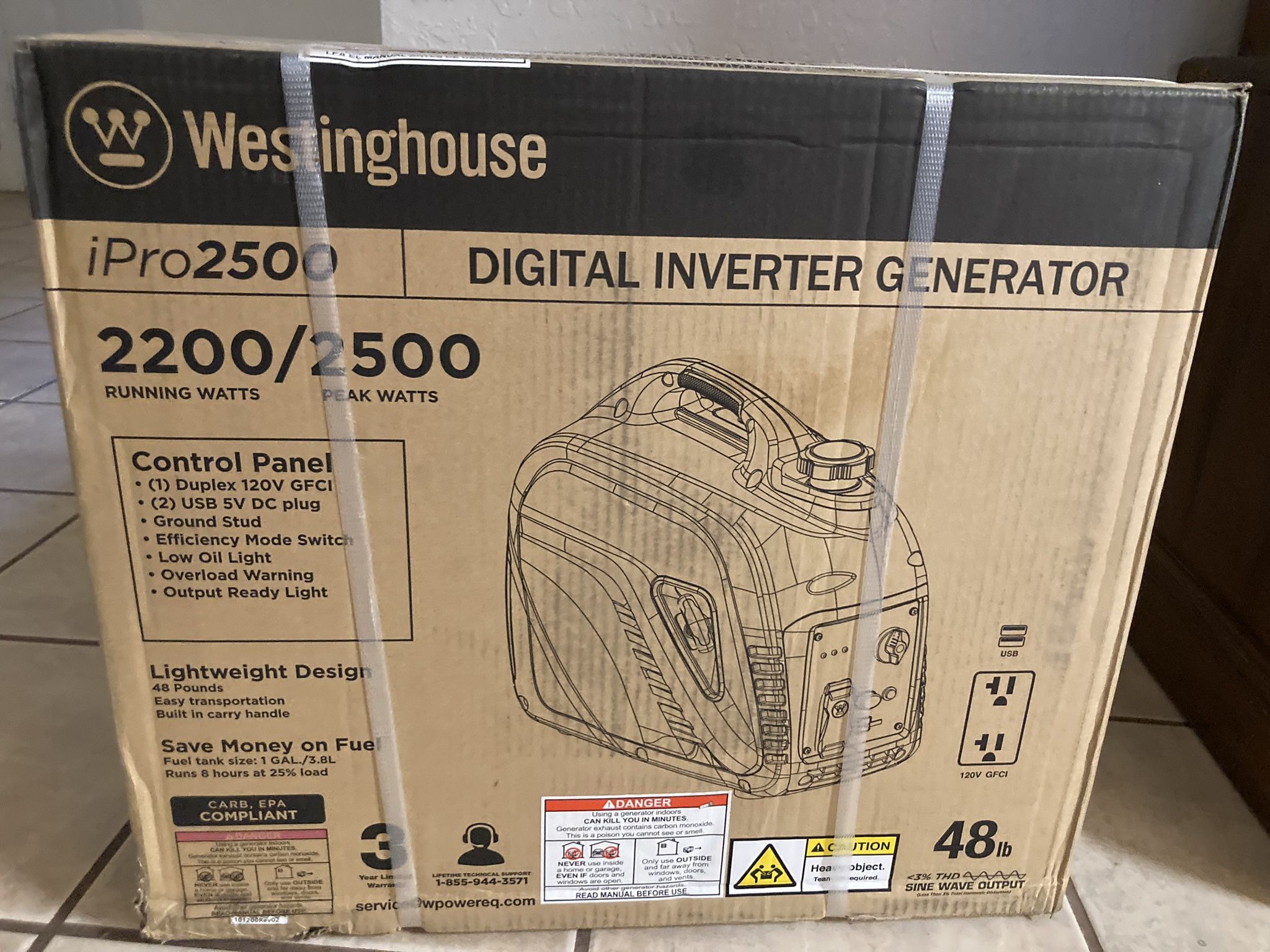 Westinghouse Industrial Inverter Generator, iPro2500