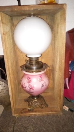 Antique Victorian Double Lamp
