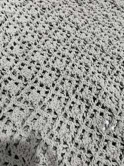 Nicole Miller Artelier Green  Crochet Open Cardigan Sweater Size M Thumbnail