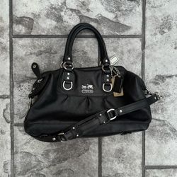 Coach Madison Sabrina Bag in Full Black Leather
