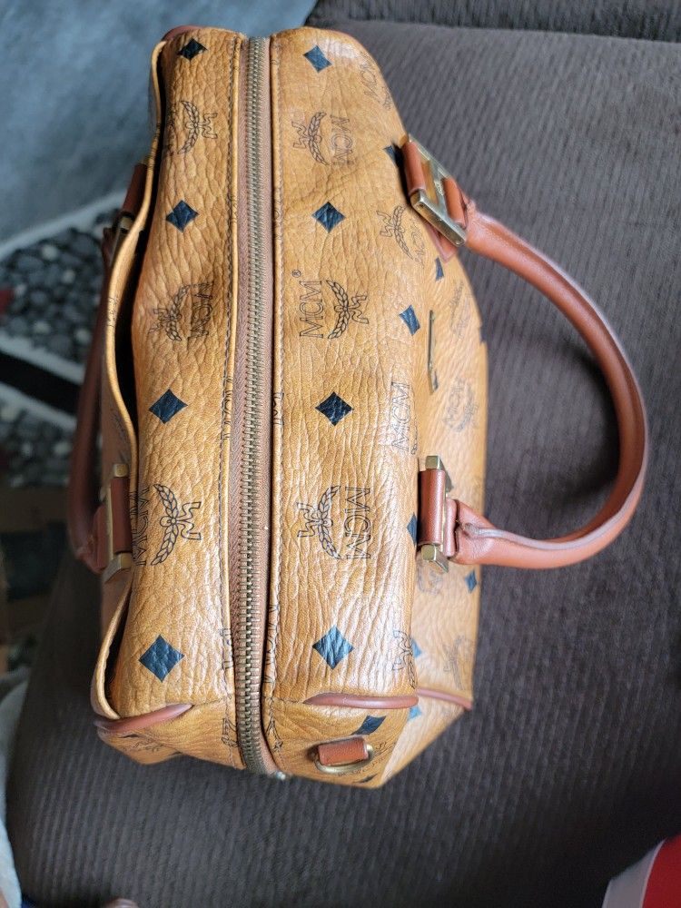 Mcm Boston Cognac Bag