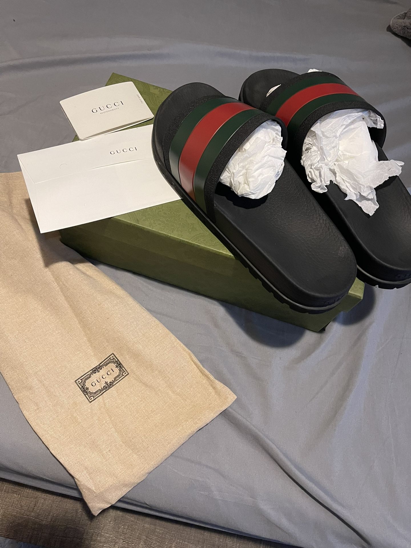 Gucci Rubber Slides Size 13