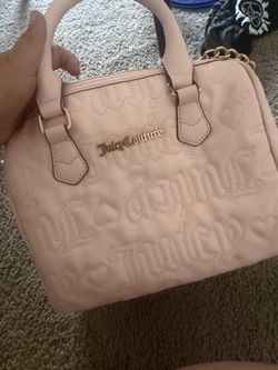 Juicy Couture Pink Quilted Satchel Bag