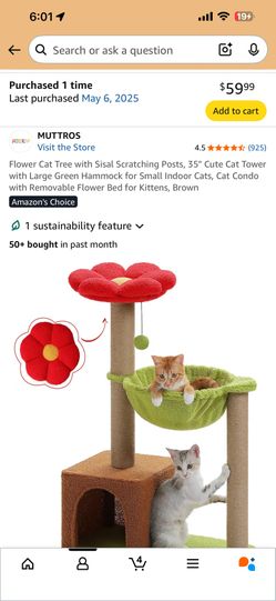 Cat Tree and Accessories ($60 for bundle - separate items listed in description)