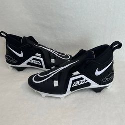 Men Nike Alpha Menace Pro 3 Football Cleats Black & White CT6649-001 Size 9.5