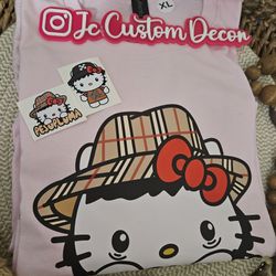 Peso Pluma Hello Kitty Crewneck Shirt-Peso Pluma Kitty Shirt-Fuerza Regida Hello Kitty Shirt-Fuerza Regida Shirt