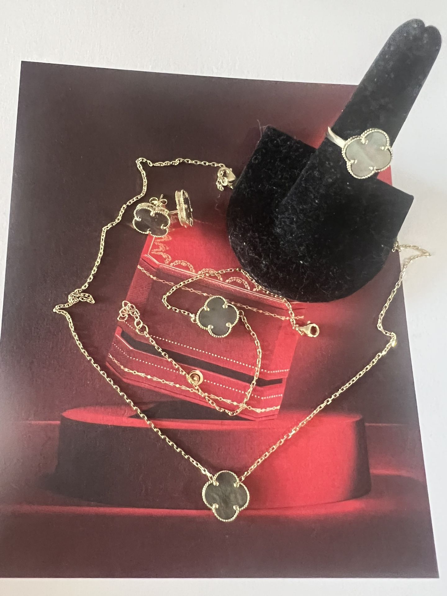 10K Set For Wedding ( Chain 18 Inches Long Ring Size 7 and Bracelet 7.5 Inches Long)