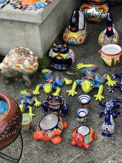 Ranas juego de tres en Talavera muy colorida y muy hermosa