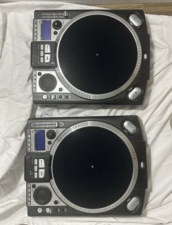 (2) Numark CDX DJ Professional Turntable Direct Drive CD Player