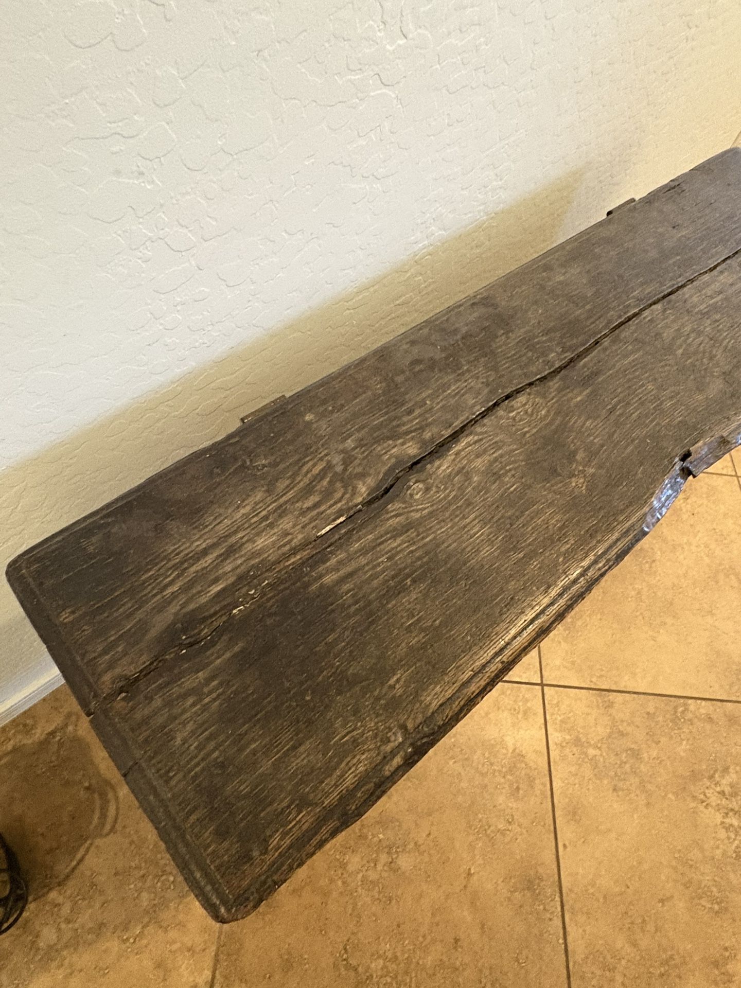 Antique Oak Coffer Or Blanket Chest