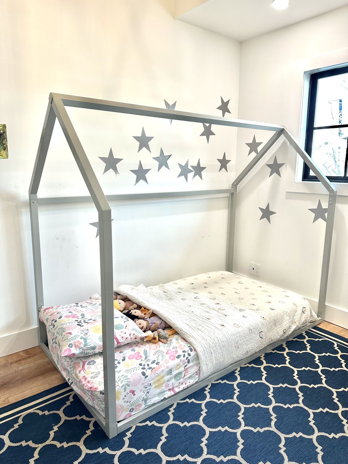 Metal House Twin Bed Frame
