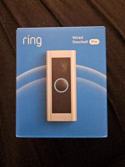 New RING WIRED DOORBELL PRO . SPEAK WITH VISITORS. 