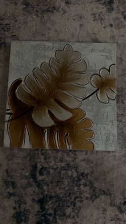 Floral Textured Wall Art Panel