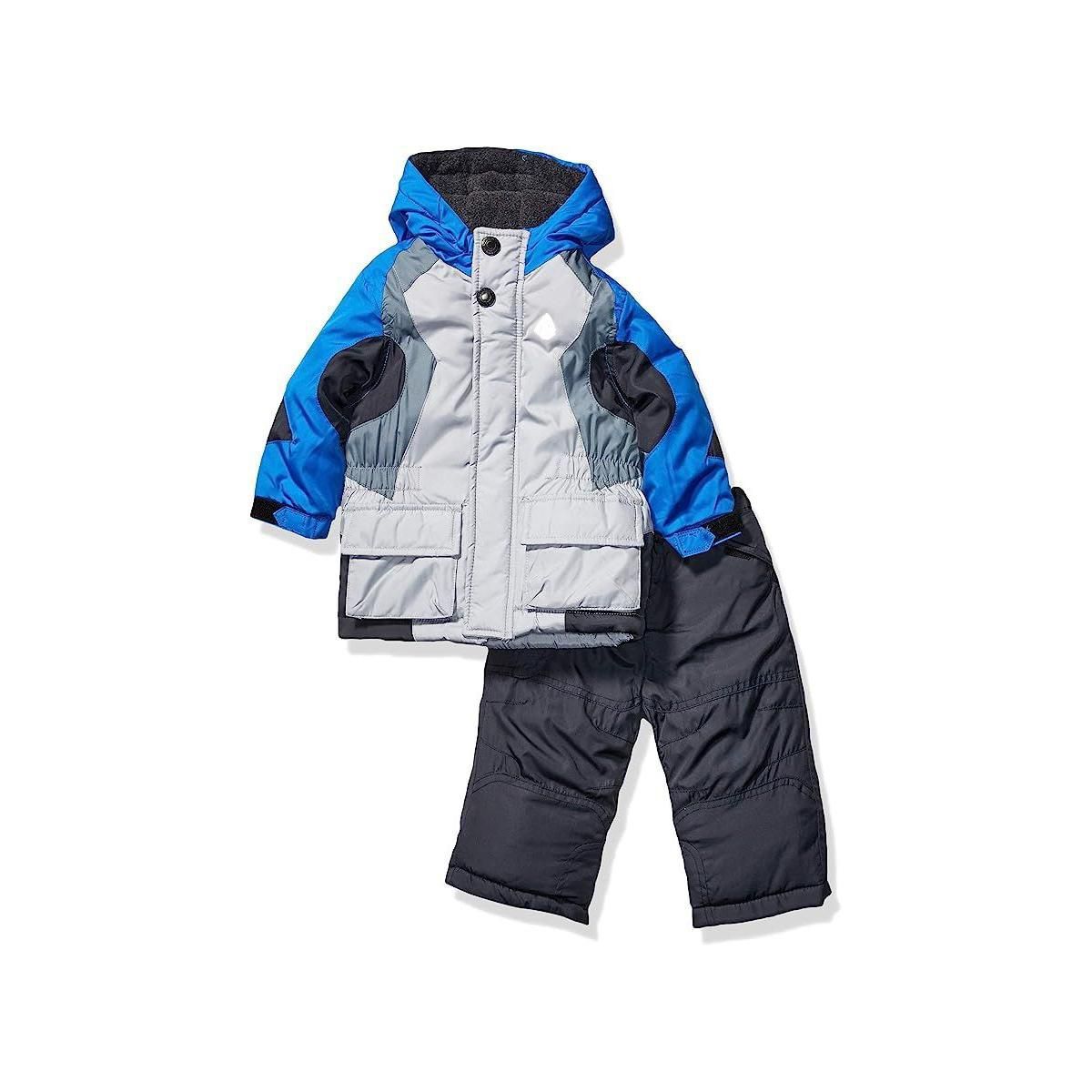 Conjuntos de traje de nieve de 2 piezas con abrigo y pantalón de nieve de peso pesado para niños de LONDON FOG