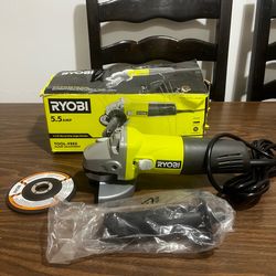 Ryobi 5.5 Amp 4-1/2” Angle Grinder