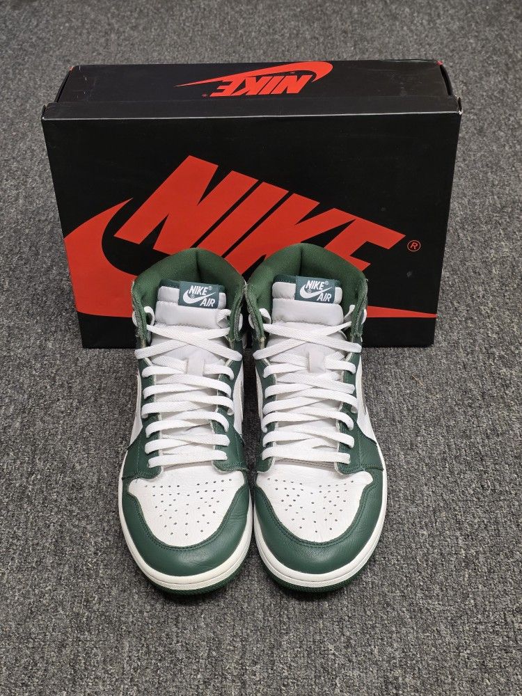 Air Jordan 1 Retro High OG Gorge Green Men's Size 12 US DZ5485-303 Silver White