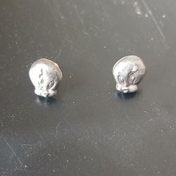 Girl's/Women's 925 Silver Tweety Bird Earrings 