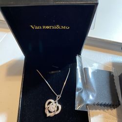 Heart Necklace-5A CZ Infinity Heart Pendant Necklace-14K Gold Plated Heart Necklaces for Woman-Jewelry Necklace for Women