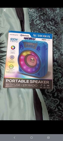 Portable speaker LED BT