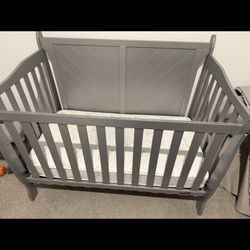 Gray Crib 