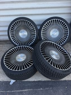 26” Inch Giovanna Wheels for Silverado Tahoe Cadillac Escalade Sierra Wheels Rims Tires New 2026