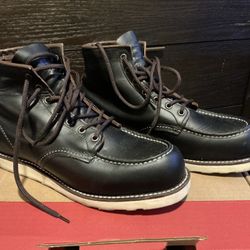 Red Wing Moc Toe Black Size 11