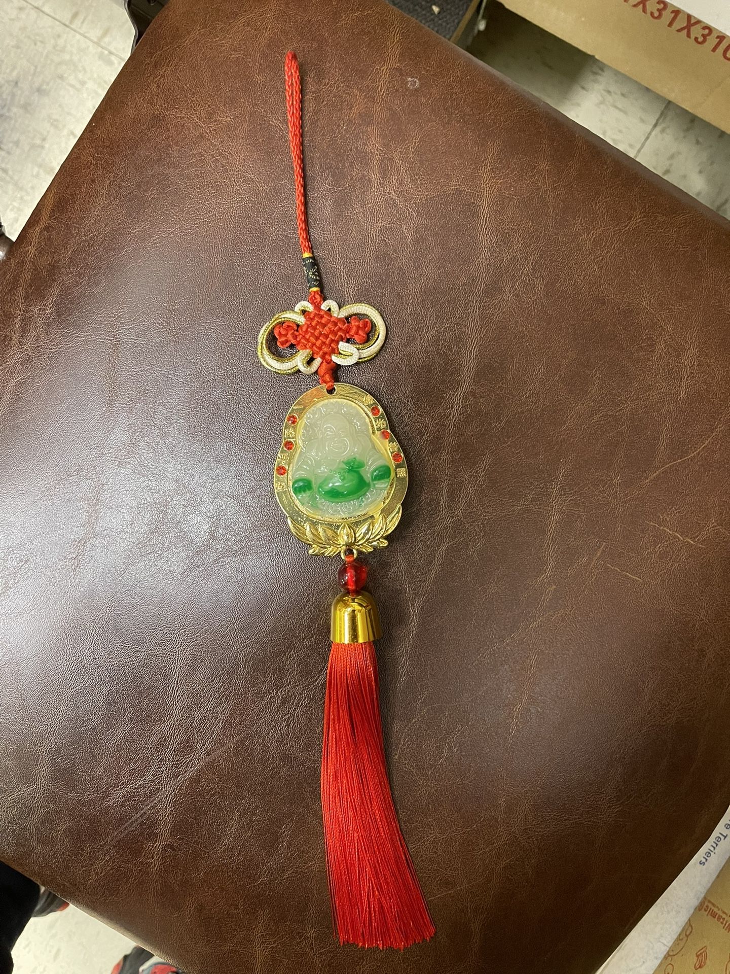Happy Buddha Charm Tassel Hanger