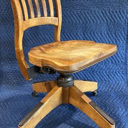 Vintage Swivel Secretary or Bankers Desk Chair